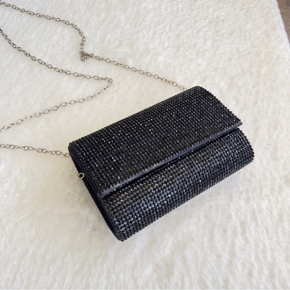 Elegant Black Beaded Clutch